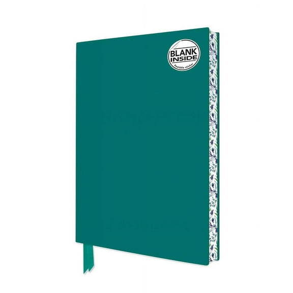 Blank Artisan Notebooks Teal Blank Artisan Notebook (Flame Tree Journals), (Hardcover)