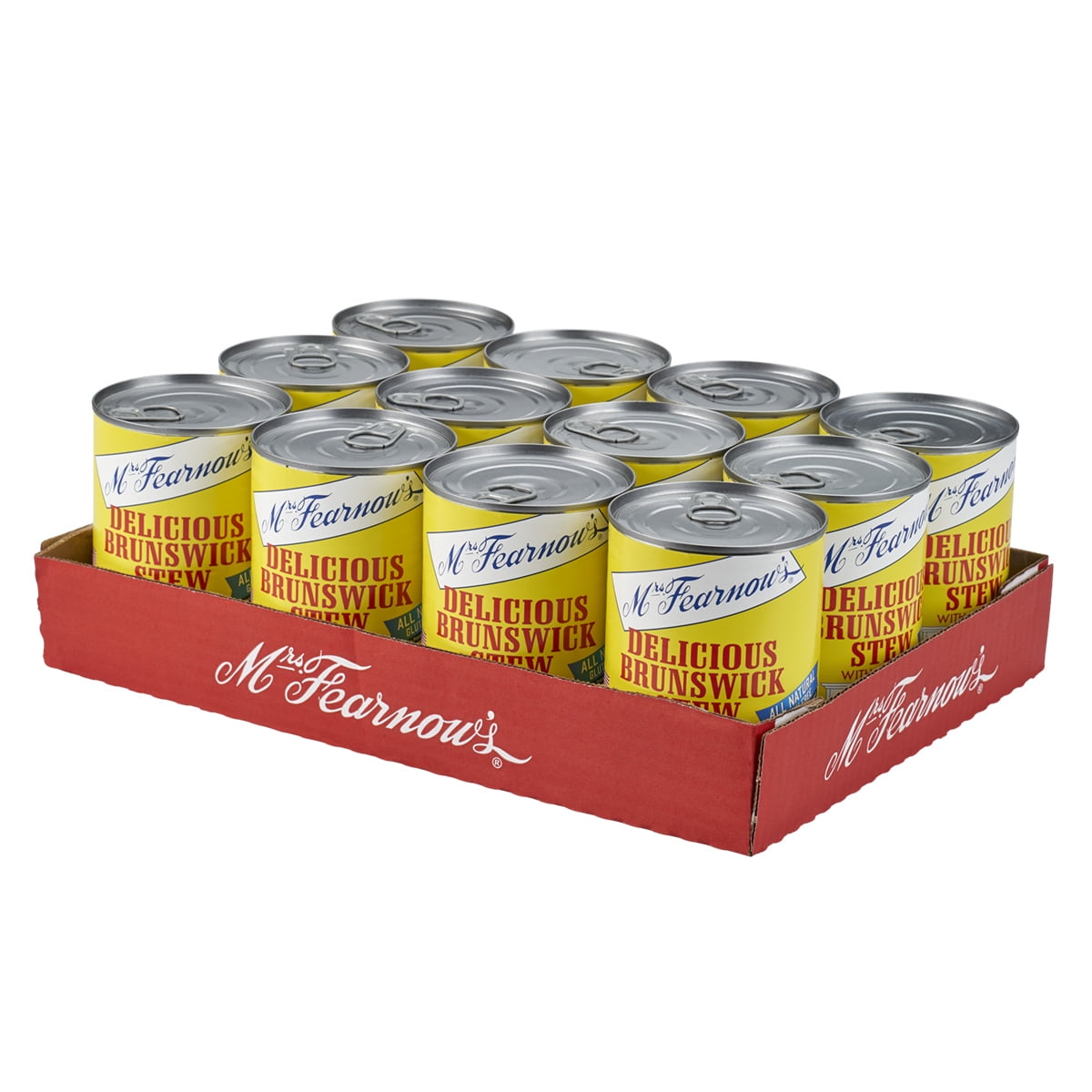 (3 pack) Mrs. Fearnow’s Brunswick Stew with Chicken, Carolina Made by Boone Brands, 20 oz Can – Just Heat and Serve (Shelf-Stable, New)