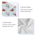 thumbnail image 4 of 3 Piece Bath Towels Set Bath Towel, Hand Towel and Face Towel for Bathroom, Gym, Hotel Watercolor Snowman and Red Barn, 4 of 8