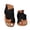 Black, variant on Stylago Flat Sandals for Women Suede Slip on Walking Dressy Slides Wide Width Summer Slippers Toe Ring Outdoor Shoes Black Size 7