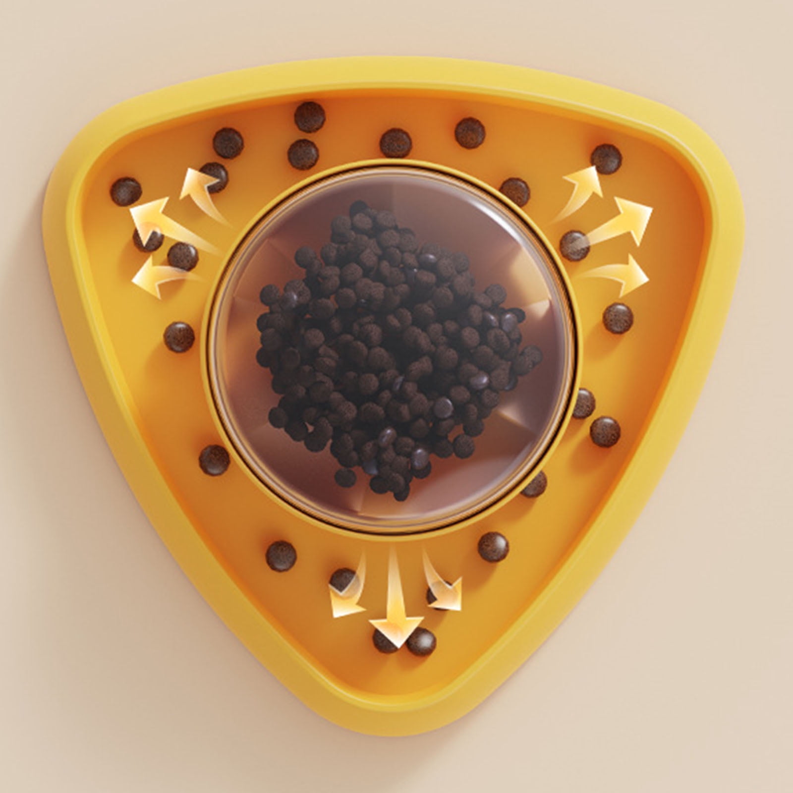 360° Rotating Puzzle Feeder for Cats and Dogs - Interactive Treat Dispenser Toy for Indoor Play, Slow Eating & Mental Stimulation