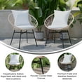 thumbnail image 4 of Flash Furniture Devon Wicker Patio Club Chairs, Tan/Light Gray, Set of 2, 4 of 9
