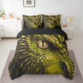 thumbnail image 2 of Castle Fairy Green Dragon Bedding Comforter Set,Abstract Wildlife Queen Bedding Sets, 2 of 8