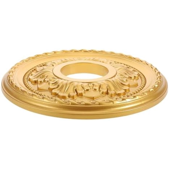 12.20 Inch Round Ceiling Medallion Pu Decorative Ceiling Plate for Home Bedroom Living Room Fan Light Fixture Trim Easy Installation$$Tools & Hardware Other