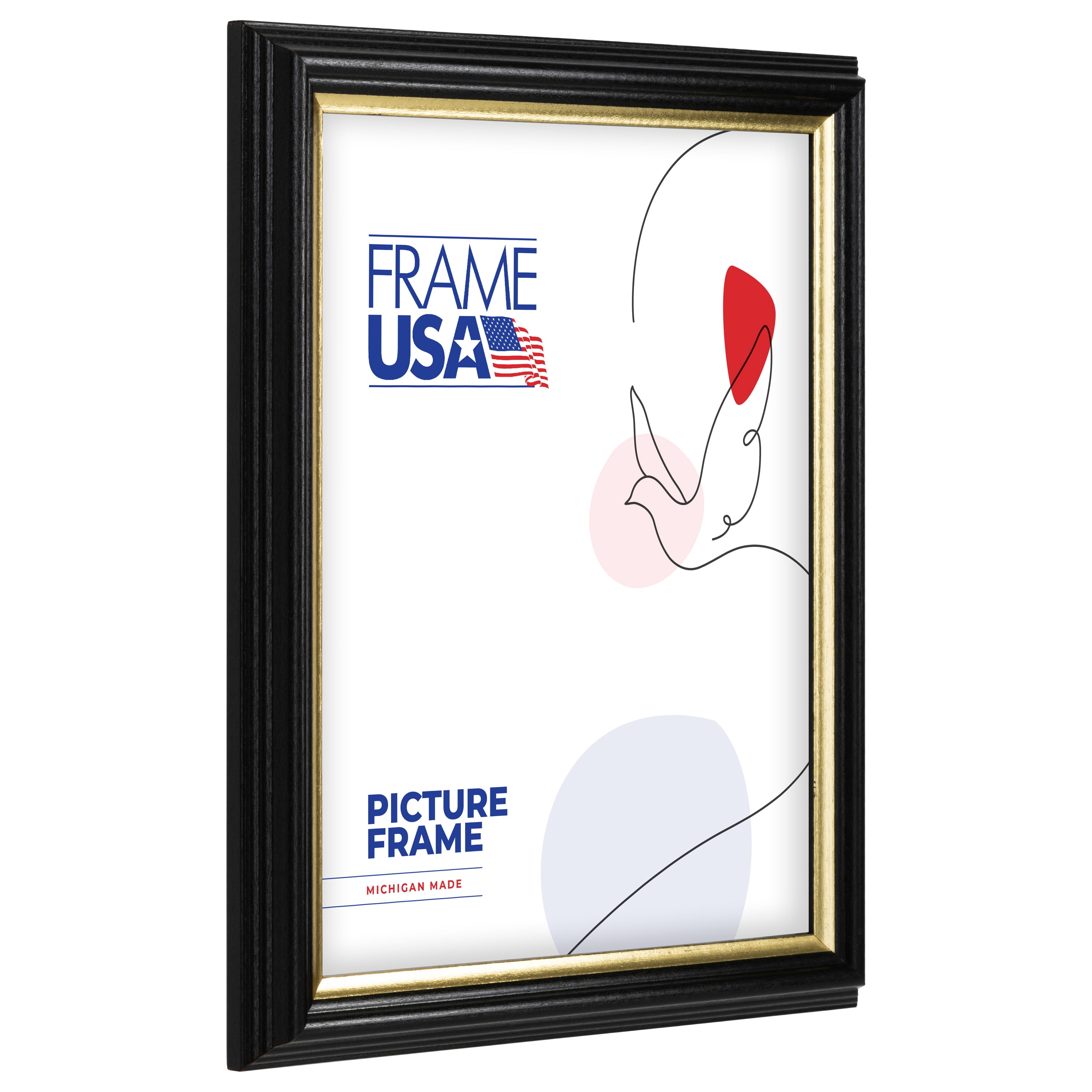 Designer Black with Gold 18x24 Inch Picture Frame