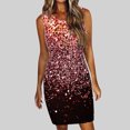 thumbnail image 1 of SMihono Robe d'Été Grande Taille pour Femmes Robes d'Été 2023 Imprimé Sans Manches Col Rond Robe Slim, 1 of 6