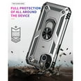 thumbnail image 4 of Entronix iPhone 13 Case,iPhone 13 (6.1) Cover Military Grade Shockproof Heavy Duty Protective Phone Case with Kickstand for iPhone 13 Silver, 4 of 6