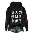 thumbnail image 1 of Women's Rugby Print Hooded Sweatshirt For Casual Wear Sports Activities And Everyday Comfortable Style, 1 of 3