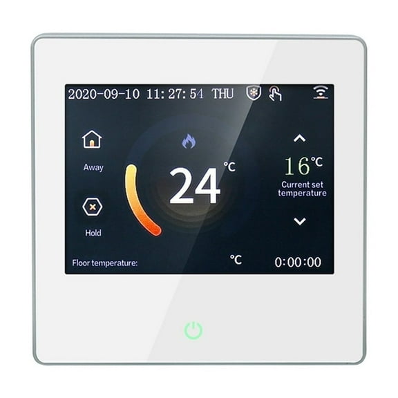 Thermostat Intelligent Wi-Fi Contrôleur de Température Eau Électrique Chauffage au Sol Eau Gaz Chaudière avec Application Tuya Télécommande, Bricolage Facile