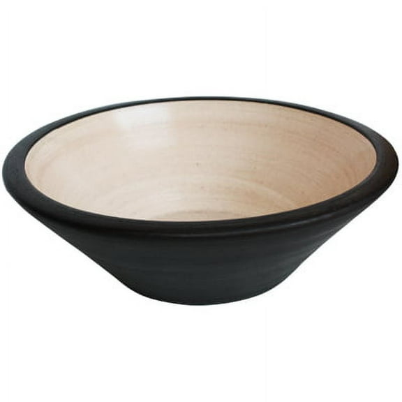 Libertad Fango Black Ivory Ceramic Vessel Sink