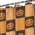 thumbnail image 3 of Checkered Pumpkin Halloween Pattern Shower Curtain 72"x72" ,Bathroom Decorative Shower Curtains Set with 12 Hooks,Modern Waterproof Washable Shower Curtain, 3 of 6