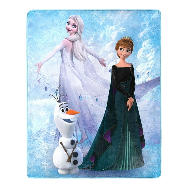 Frozen 2 Anna, Elsa & Olaf Kids 40 x 50 Silk Touch Throw-W13145478545