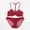 Red, variant on AVAIL Women's Full Figure Plus Size Cotton Lace Front Close Bra and Briefs Sets