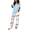 Light-Blue, variant on Womens Pajamas Sets Crewneck Short Sleeve Printed 2 Piece Outfits Set Tie Dye Casual Loungewear with Pockets