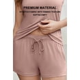 thumbnail image 3 of HEARTNICE Womens Shorts Pajama Set, Ribbed Knit Tank Top and Shorts Pj Lounge Sets Sleepwear, 3 of 6