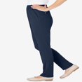 thumbnail image 4 of CHOK Women‘s Plus Size Elastic-Waist Soft Knit Pant - 24 W  Navy, 4 of 6