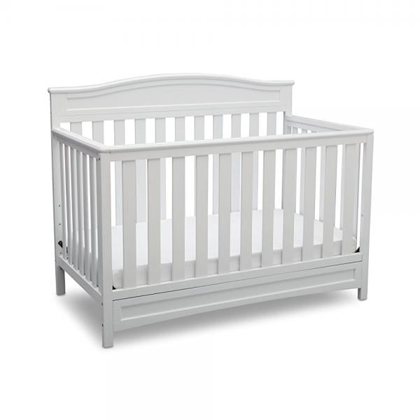 Delta Children Emery 4 In 1 Convertible Crib White Walmart Com