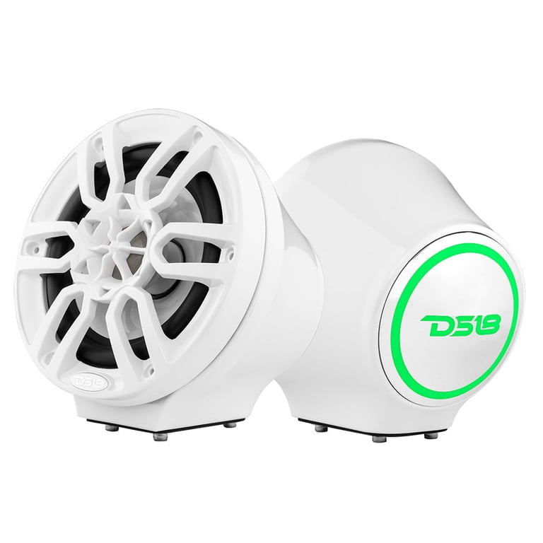 DS18 CF-JS6 Carbon Fiber Flat Mount Speaker POD Universal