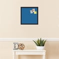 thumbnail image 3 of PinPix 16x16 Custom Cork Bulletin Board Navy Pastel Poster Board Has a Fabric Style Canvas Finish, Framed in Navy Pastel, by ArtToFrames (PinPix-1811), 3 of 5