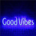thumbnail image 4 of Cateissary Led Sign Good Vibes Forma de letra Decoración de luz de pared Iluminación navideña azul Cateissary HA026478-01, 4 of 6