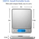 thumbnail image 5 of Báscula digital de 3000 g/0,1 g, para onzas y gramos de alimentos, báscula de cocina con carga USB, peso digital para cocinar y hornear, función de tara, 9 unidades, 2 bandejas, 5 of 5