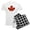 With Checker Pant, variant on CafePress - Canadian Christmas Men's Light Pajamas - Men's Light Loose Fit Cotton Pajama Set