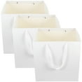 thumbnail image 4 of White Press Bag Small Gifts in Bulk 6 Pcs Candy Paper Boxes for Presents Reusable Purse Bags Storage, 4 of 6