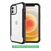 onn Dual-Layer Phone Case for iPhone 12 / iPhone 12 Pro - Black/Clear