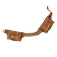 thumbnail image 1 of Bolso de Cintura de Cuero PU Strade Fareast Limited Marrón, 1 of 8