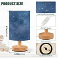thumbnail image 3 of Nights with Stars Bedside Table Lamp LED Warm Lights with USB Charging Port Retro Cylinder Desk Lamps, 3 of 7