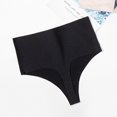 thumbnail image 1 of TrowBridge-bragas de cintura alta para mujer, tangas sin costuras, ropa interior femenina de satén de seda, lencería Sexy, moda, tangas de Fitness, parte trasera en T, 1 of 4