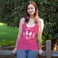 thumbnail image 2 of Women's CHIN UP Climbing Hiking Mountain Air Racerback Tank Top Pink Heather Small, 2 of 4