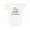 AA-White, variant on My Great Grandma Loves Me to the Moon and Back Elephants Boys or Girls Baby Bodysuit