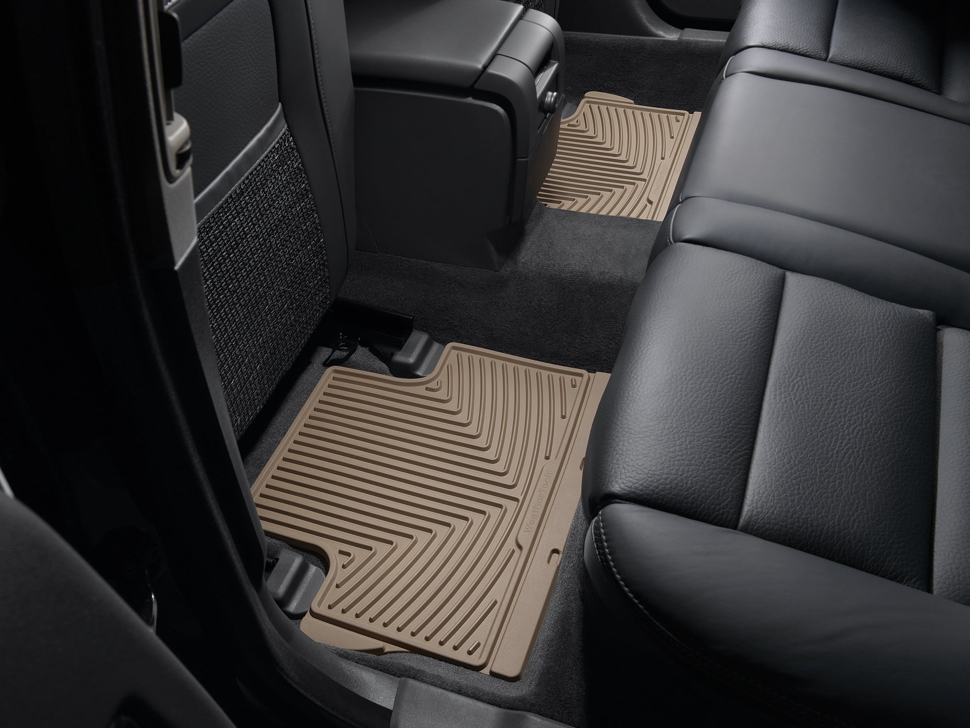 WeatherTech All-Weather Floor Mats compatible with Volvo V60 Cross Country, V70, XC60, C30, S80, V60 - 2nd Row, Tan