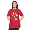 thumbnail image 5 of Effete Feline Claw Marks Scratch Unisex CVC Jersey T-Shirt, 5 of 7