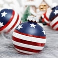 thumbnail image 3 of Juego de 12 bolas para el día de la independencia de 8 cm, colgante de árbol de Navidad, bolas decor Tomshoo Tipo 2, 3 of 7