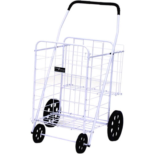 Capacity WHITE Easy Wheels Jumbo+ Cart 125 Lbs 