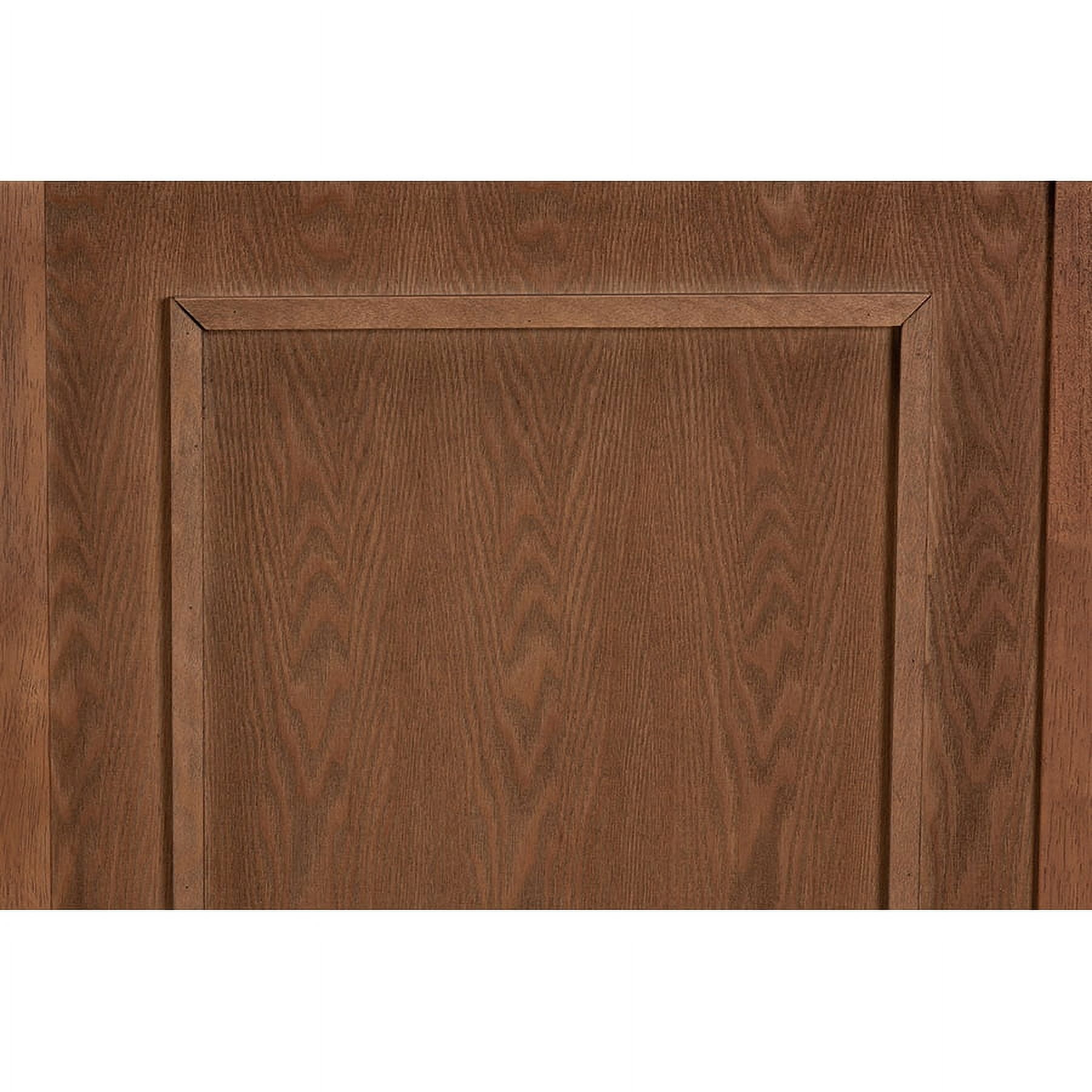 Baxton Studio Giordano Classic and Traditional Ash Walnut Finished Wood Queen Size Headboard