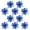 Blue, variant on VANLOFE Christmas Decoration Supplies Red Christmas Tree Ornaments Christmas Simulation Flower Xmas Ornament 10Pcs
