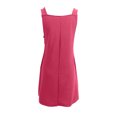 thumbnail image 5 of FcBaudy Camisole Sans Manches Robe Col en V, Robes d'Été pour Femmes, Robes de Mode pour Femmes Robe Unie Sans Manches à Bretelles avec Poches, 5 of 5