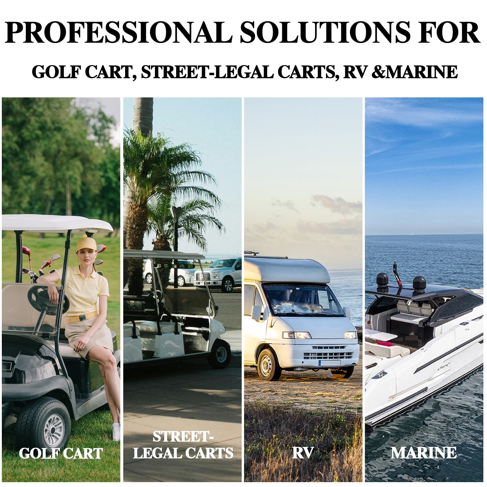 36V 100Ah Golf Cart LiFePO4 Lithium Battery, 8000+ Deep Cycles, 200A BMS, 3840Wh Energy, Perfect for Off-Grid, RV, Solar Power System, Home Backup