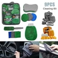 thumbnail image 5 of 9piece Car Cleaning Set,Car Towel, Wash Glove, Cloth, Waxing Sponge, Wheel, 5 of 9