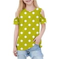 thumbnail image 1 of Zpanxa T-Shirts pour Tout-Petites Fille Imprimé Décontracté Manches Courtes Col Rond Haut Mode avec Coton 5 Ans, 1 of 7