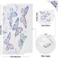 thumbnail image 3 of Dreamtimes Watercolor Butterflies Bath Towels Set 1 Bath Towel 1 Washcloth Extra Absorbent 100% Cotton Towels, Super Soft Bathroom Towels for Home, Hotel, 3 of 7