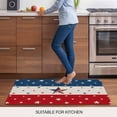 thumbnail image 5 of 4th of July Door Mat&nbsp;Indoor Outdoor Entrance,Non Slip Rug for Kitchen Bathroom Entryway Rug,Red White Blue Striped Independence Day Star Washable Doormat Floor Mat for Office 20x31.5 Inch, 5 of 8