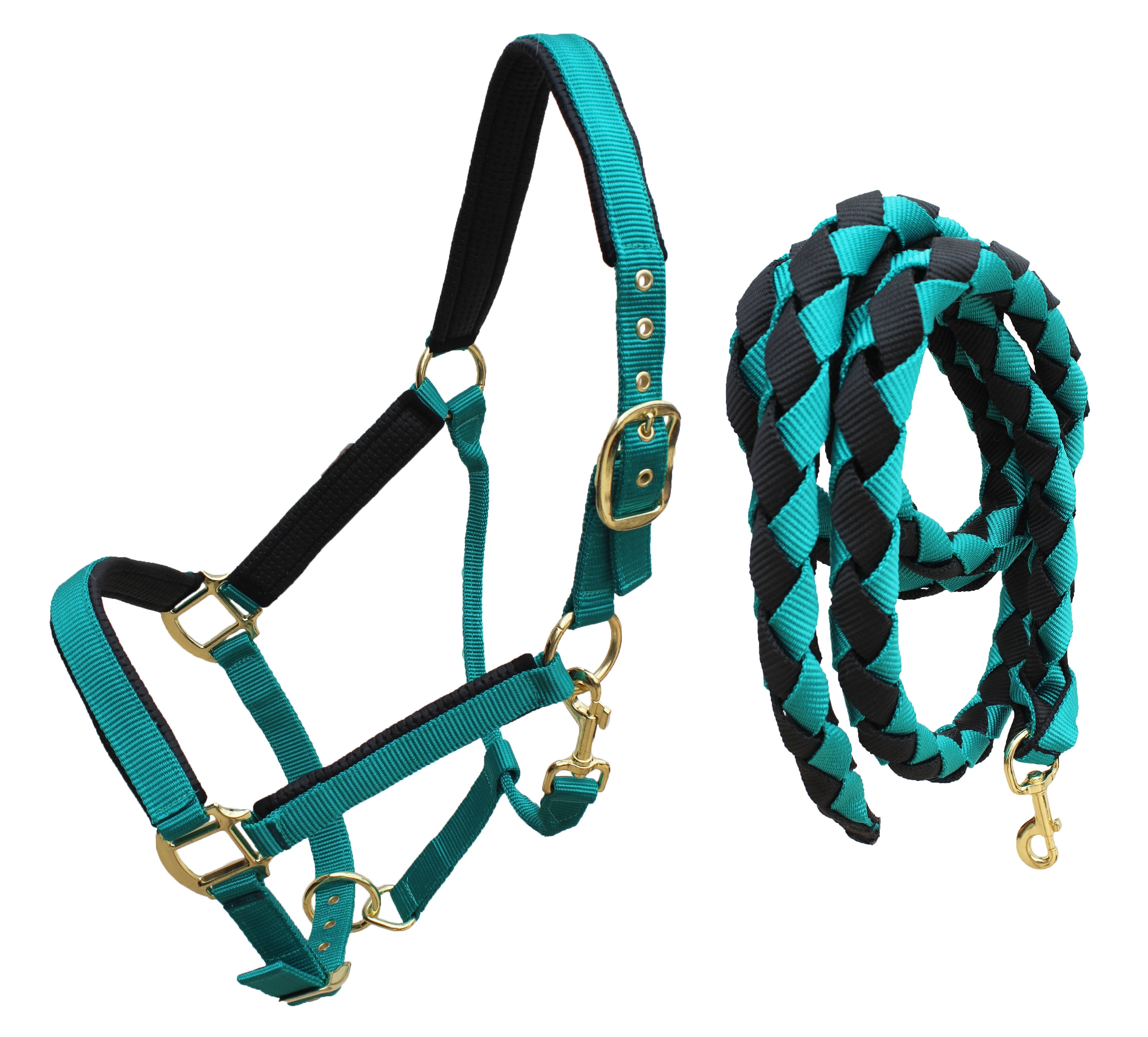 PROTACK DELUXE HEADCOLLAR AND LEAD ROPE SET horse pony 