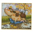 thumbnail image 2 of GUOOL Stitch Embroidery Piure with stitch set, Embroidery Set Embroidery Set Cow And Birds - Embroidery Pattern 34x31cm 14CT 34x31cm, 2 of 9