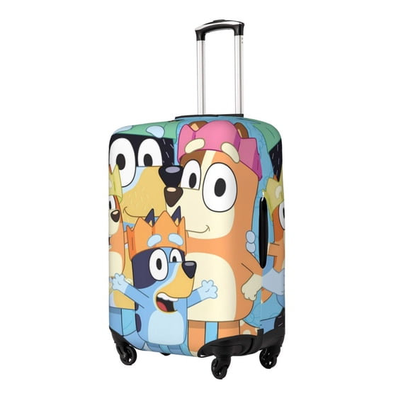 Netaao Bluey Printed Luggage Cover Durable Travel Accessories Suitcase Protector Fits 18-32 Inch Luggage(Excluding luggage)-Small
