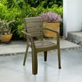 thumbnail image 5 of Inval Baru Resin Outdoor Dining Armchair - Set of 4, Mocha, 5 of 14