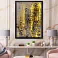 thumbnail image 3 of Designart 'Grey Meets Yellow Abstract Art II' Modern Framed Art Print, 3 of 4